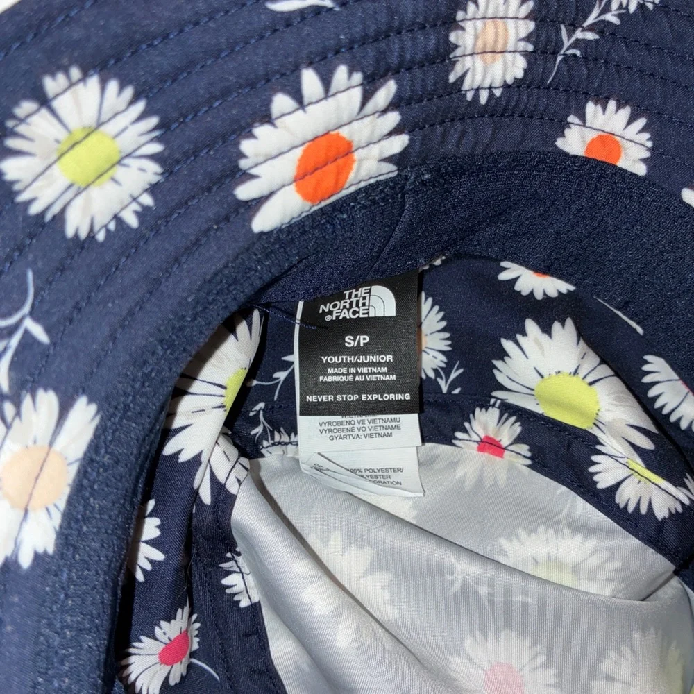 The North Face Navy Floral Bucket Hat‎ (Youth Sz S)